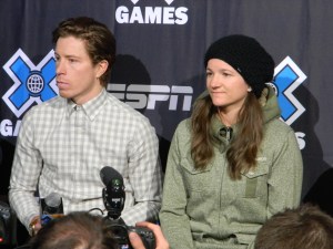 Shaun White and Kelly Clark
