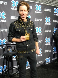 Shaun with his gold medal