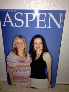 Merrilyn Tuma and me at Aspen Magazine party in Social Light photo booth