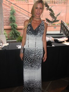 Wendy Williams in gown by Dallas designer, Abby Ferrin.