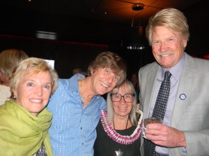 Marisa Peters and her son Mike Peters, John Pennington and Mary