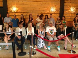 The designers in the front row.