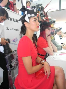 The judges...in red.