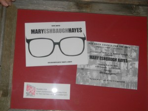 Presentation to Mary at her tribute at the now defunct Syzygy restaurant