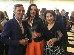 With my wonderful Burberry customers and friends, Shirley and Farzin Lalezari.   
